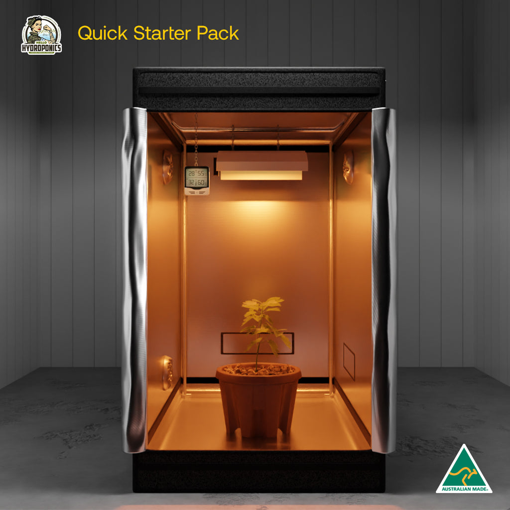 Quick Start Pack - Jungle Room Tent 90 x 90 x 160 cm | Hortitek 600W Light Kit