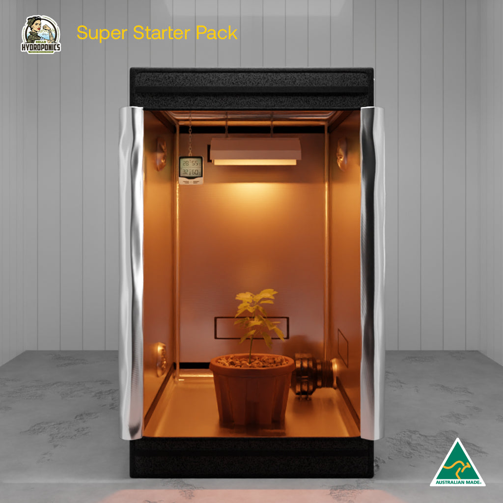 Superstar Pack - Jungle Room Tent 90 x 90 x 160 cm | Hortitek 600W Light Kit Dimpled