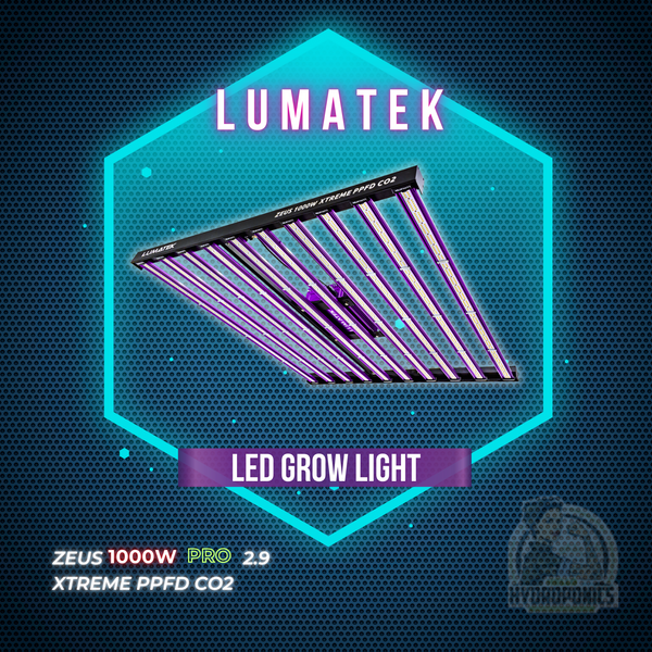 LUMATEK LED GROW LIGHT - ZEUS 1000W XTREME PPFD CO2