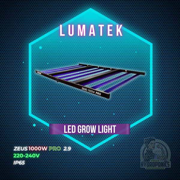 LUMATEK LED GROW LIGHT - ZEUS 1000W PRO 2.9 | 200-240V | IP65