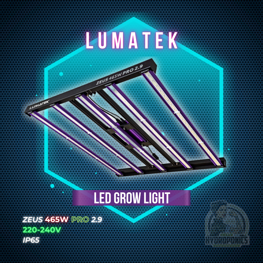 LUMATEK LED GROW LIGHT - ZEUS 465W PRO 2.9 | 220-240V | IP65
