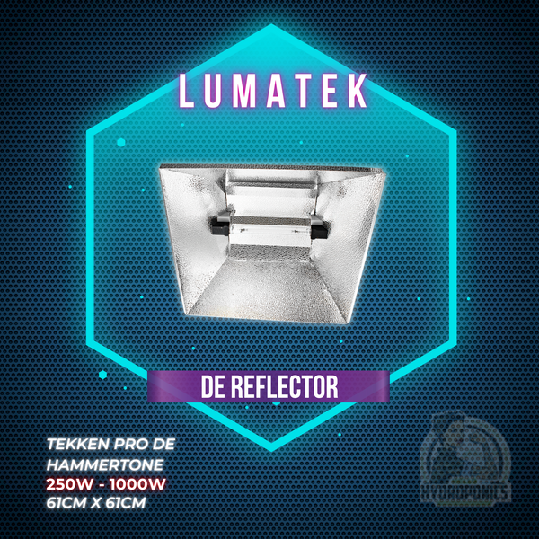 LUMATEK TEKKEN PRO DE HAMMERTONE - DE REFLECTOR | 250W - 1000W | 61CM X 61CM