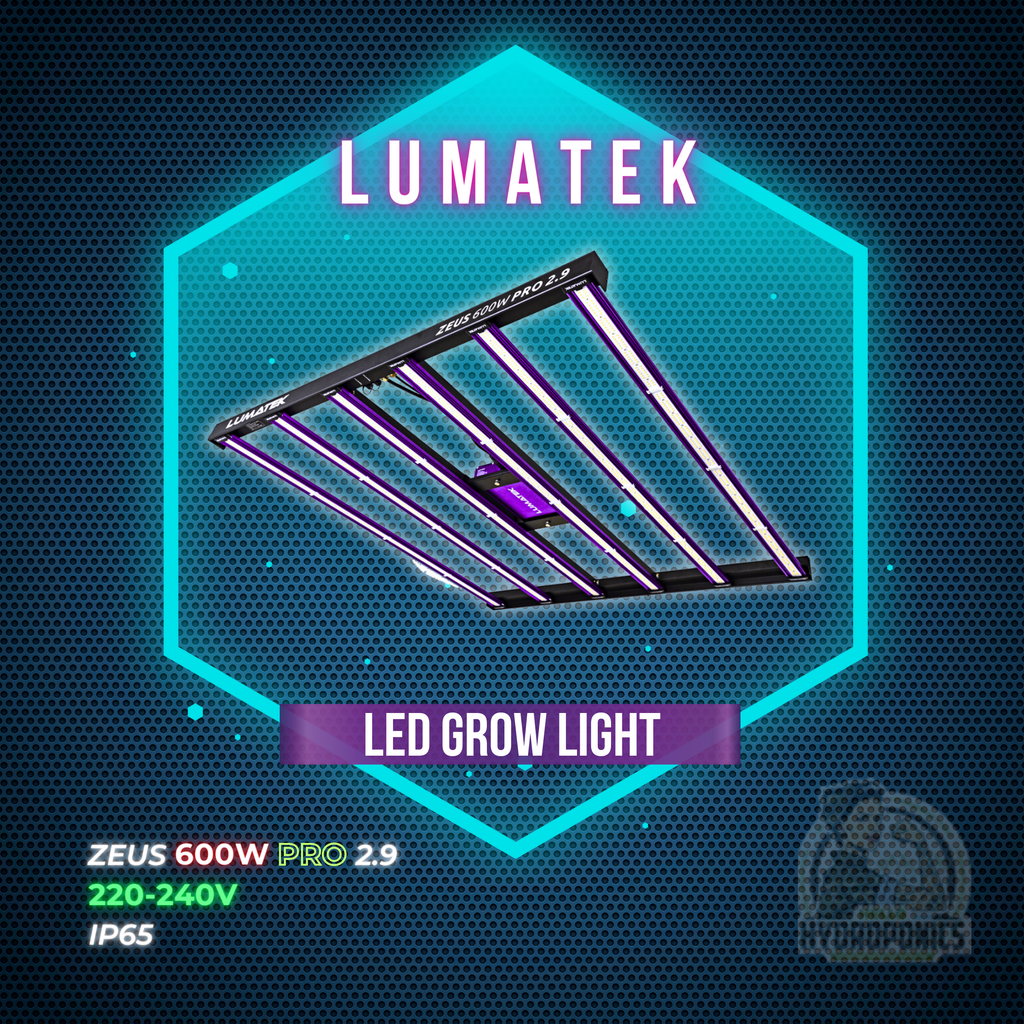 LUMATEK LED GROW LIGHT ZEUS 600W PRO 2.9 220 240V IP65