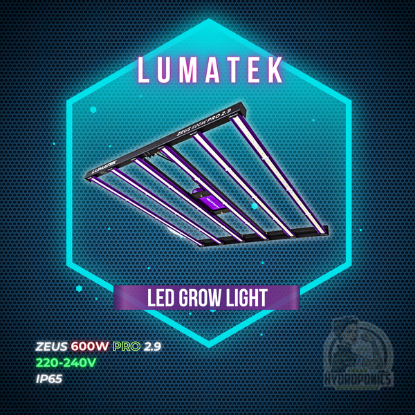 LUMATEK LED GROW LIGHT - ZEUS 600W PRO 2.9 | 220-240V | IP65