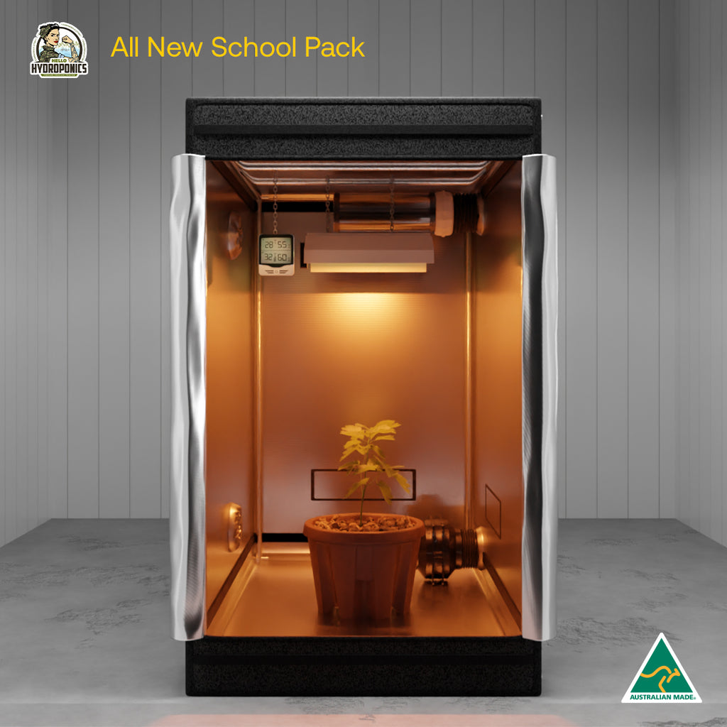 All New School Kit - Jungle Room Tent - 120 X 120 X 200cm | Hortitek Raider 600W