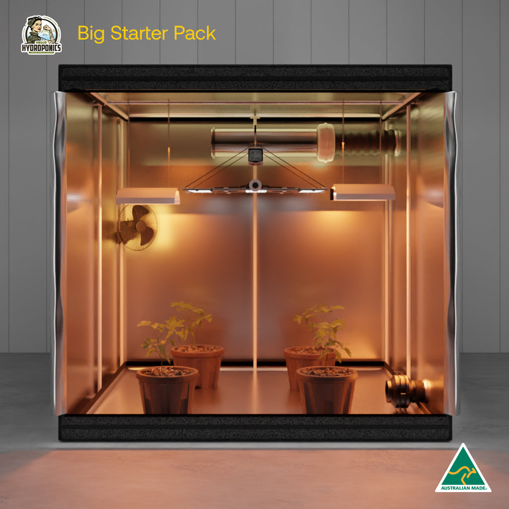 Big Starter Pack - Jungle Room Tent - 240 X 240 X 230 cm | Hortitek Grow Board 660W