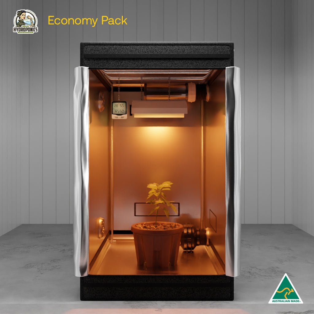 Economy Pack - Jungle Room Tent 120 x 120 x 200 cm | Hortitek 600W Light Kit