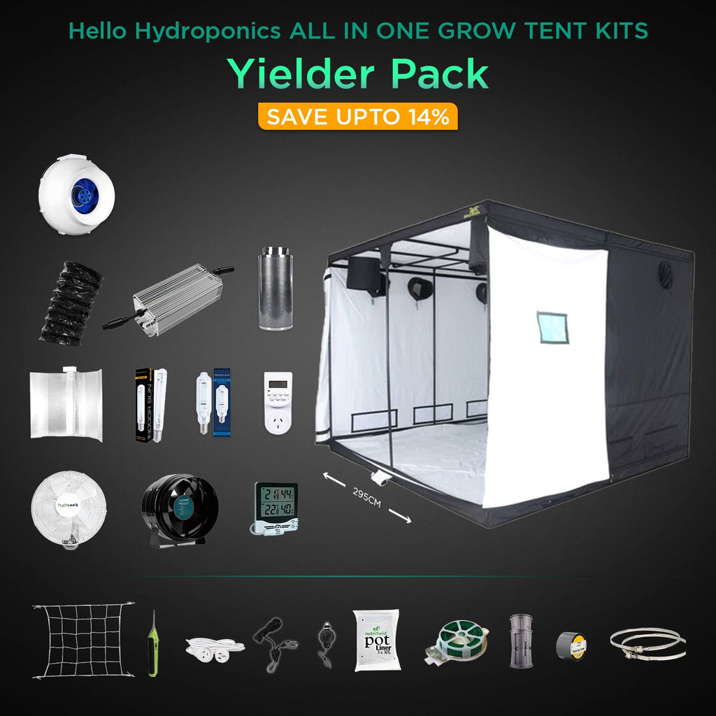 Yielder Pack - Jungle Room Tent - 295 X 295 X 230 cm | Lucius Maximus Ballast Dimmable 600W X 4