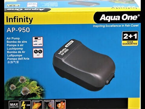 Aqua One AP950 Air pump 2 Outlet 2x280L/HR