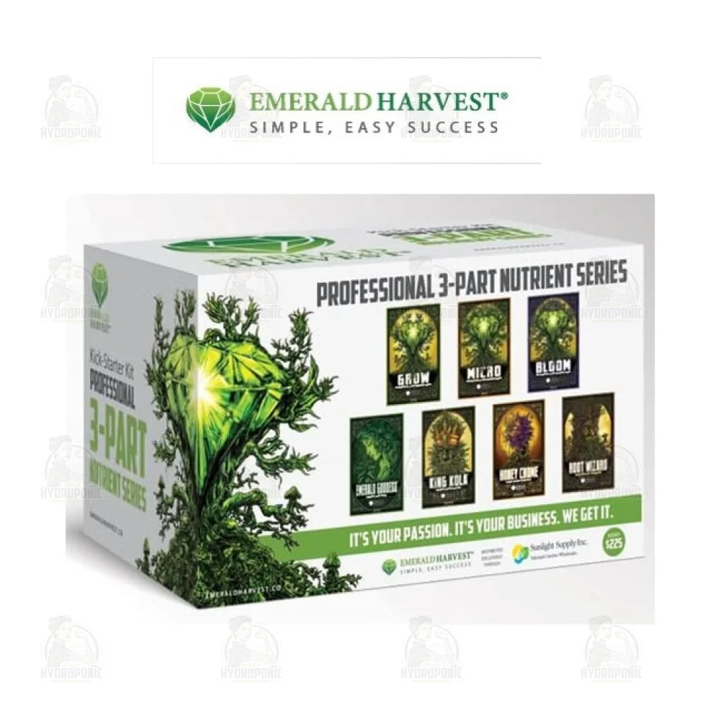 Emerald Harvest 3-Part Kick Starter Kit - 950ML | Professional Nutrient Series
